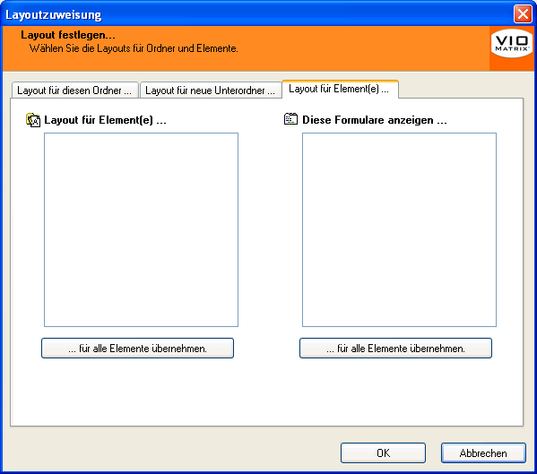 Neben der Lasche „Layout für neue Unterordner” gibt es die Lasche „Layout für Elemente”. Rufen Sie diese auf. DIe Ansicht dort müsste die selbe sein wie oben zu sehen. Bestätigen Sie danach alle Angaben durch Klicken auf „OK”. Klicken Sie in dem vorherigen Fenster der „Ordner-Eigenschaften” ebenfalls auf „OK”. 
